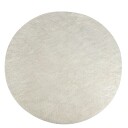 Nordstrand Home Gulvteppe - Rundt teppe - Diameter 160 cm - Brekket hvit - Langt luvteppe fra