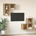  TV benksett 4 pcs artisan eik 37 x 37 x 72 cm Konstruert tre