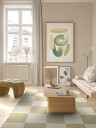 Ullteppe   Scacco hvit/beige Størrelse: 80 x 250 cm