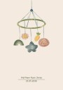 Baby Toy Mobile Personalized Birth Plakat Plakat / 50x70cm