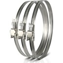 Lindab Slangeklemme Tks 200/250 Mm, Rustfri Med Fastmonteret Galvaniseret Lås Til Flexslanger.