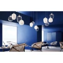 Lodes Oblò Pendel Large 3000K Glossy Røyk/Hvit