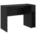 vidaXL Skrivebord Svart Eik 109 x 50 x 78 cm Konstruert tre
