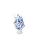Bjørn Wiinblad Titania vase 25 cm blå