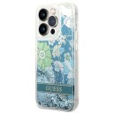 Guess Mobildeksel i Grønn med Flower Liquid Glitter til iPhone 14 Pro Max
