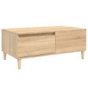  Salongbord sonoma eik 90x50x36,5 cm konstruert tre