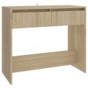 vidaXL Konsollbord sonoma eik 89x41x76,5 cm stål
