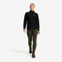 Revolutionrace Hiker Full zip Fleece Dame Black S Dame Overdeler Fleece & midlayers