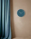 Arne Jacobsen Clocks City Hall Vægur Ø21 Cm Blå Silver Ø:21CM