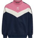 Hummel Collegegenser hmlAlvilda Black Iris 4 år 104 Collegegenser Rosa Svart
