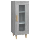 vidaXL Skjenk grå sonoma 34,5x34x90 cm konstruert tre