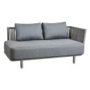 Cane line Moments 2 Pers. Sofa venstre modul inkl. grå luft
