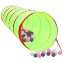 Vidaxl Leketunnel for barn med 250 baller grønn 175 cm polyester