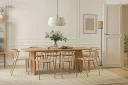 Winston Spisestol - Beige / Metallben eik
