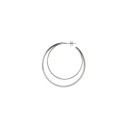 Jane Koenig Big Double Olympia Hoop Silver ONE SIZE