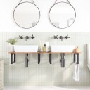  Plate til baderomsskap ubehandlet 140x50x2 cm heltre akasie