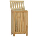 vidaXL Skittentøyskurv 35x25x60 cm heltre teak