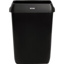 Affaldskurv Katrin 50 Ltr Med Låg Sort Til Vægophæng,Stk