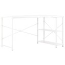 vidaXL Databord hvit 120x72x70 cm