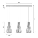Envostar Furn 3 Pendel Black/Wood
