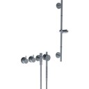 Vola 5171S-T65 Dusjtermostat, med dusjsett, børstet krom