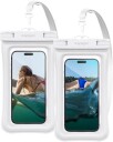 Spigen A610 Universell Flytende Vanntett Deksel - 2 Pack - Hvit / Gjennomsiktig (Maks. Mobil Str.: 170 x 90mm)