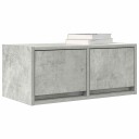 TV benker 2 stk betonggrå 60x31x25,5 cm konstruert tre