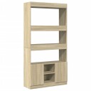  Highboard sonoma eik 92x33x180 cm konstruert tre