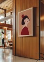 Posterbox Girl with Apple Plaket Plakat / 70x100cm