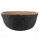 vidaXL Blomsterkrukke med håndtak 2 pcs Svart Ø 45 x 36 cm
