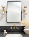 Saratoga vegglampe antikk messing