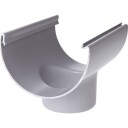 Plastmo tut, 11", Ø90mm, grå gray 90 mm
