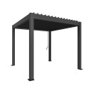 Biohort Pergola størrelse 3 x 3 metallic mørkegrå