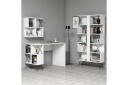 Skrivebord Amtorp 120 cm med Oppbevaring + 2 Bokhyller   Hvit