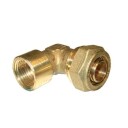 Tiemme 15 mm Vinkel med Muffe 1/2" for Hydraulikk