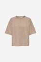 Only - Topp onlElla 2/4 O-neck Pullover - Beige