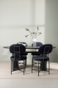 Venture Home   Spisegruppe Isolde med 4 stk stoler Stella   Svart