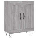 vidaXL Skjenk grå sonoma 69,5x34x90 cm konstruert tre