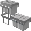 Intra Tandem 40-4 kildesorteringssystem 16 liter grå