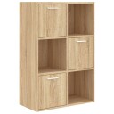 vidaXL Oppbevaringsskap sonoma eik 60x29,5x90 cm sponplate