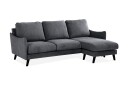Trend Lyx 3 seter Divansofa Høyre   Mørkegrå