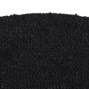  Dørmatte svart halvrund 50x80 cm tuftet kokosfiber 8721012225015