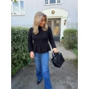 Ane Mone, Dame, Strikkevarer, Svart, M,