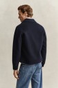 Gant Handstitched Wool/Cashmere Jacket Evening Blue