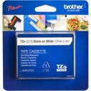 Brother TZe-231S 12mm Black on White Tape 4m