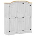  Garderobe Corona hvit 151,5x52x186 cm heltre furu 8721102807077