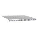  Uttrekkbar markise antrasitt og hvit 4,5x3 m stoff og aluminium 3216131
