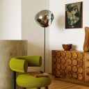 Melt Cone Slim gulvlampe Silver   Tom Dixon   Stue   Design   Plast   Med skjerm