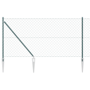  Kjedelinkgjerde med 13 Spikerposter 1.2x25 m Galvanisert stål