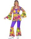 60"s Groovy Hippiekostyme til Dame X Large